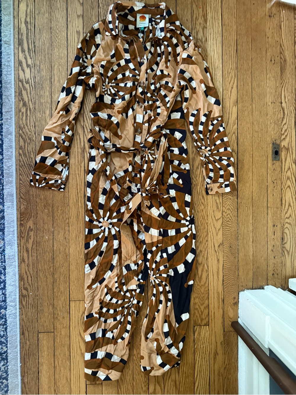 FARM Rio Mixed Banana Jumpsuit - Size Small - NWT